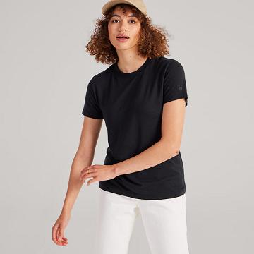 Camiseta Allbirds Sea Mujer Negros | MX4736OR