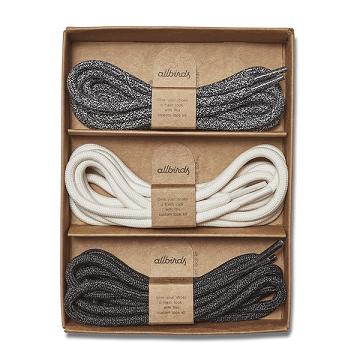 Cordones Allbirds Runner Kit Hombre Grises Blancos Negros | MX4387ZG