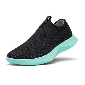 Tenis Para Correr Allbirds Tree Dasher Relay Hombre Negros Verde Menta | MX4155AP