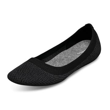 Tenis Planos Allbirds Tree Breezers Lux Mujer Negros | MX4674SO