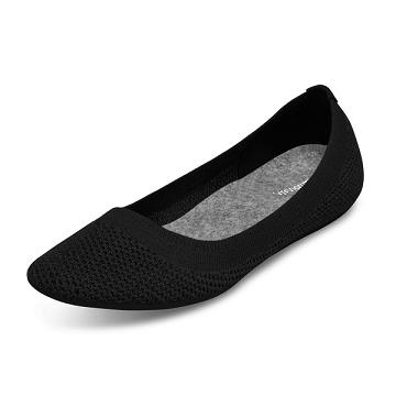 Tenis Planos Allbirds Tree Breezers Mujer Negros | MX4677HK