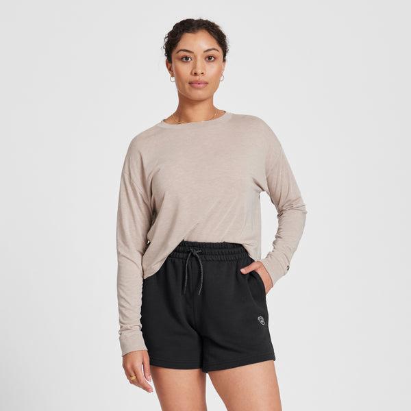 Bermudas Allbirds R&R Sweat Mujer Negros | MX4750XF