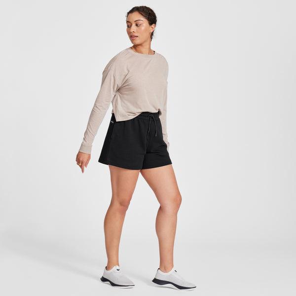 Bermudas Allbirds R&R Sweat Mujer Negros | MX4750XF