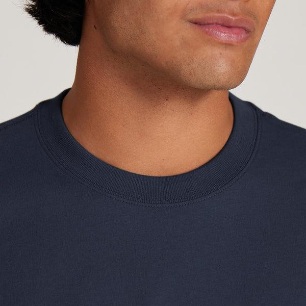 Camiseta Allbirds Allgood Algodon Hombre Azul Marino | MX4297UT