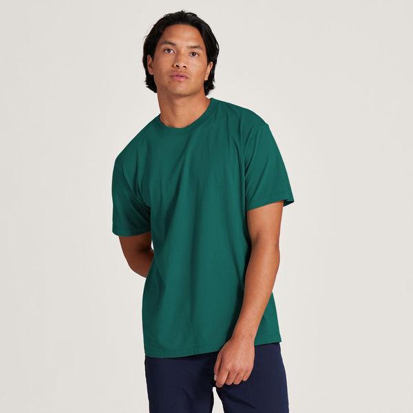 Camiseta Allbirds Allgood Algodon Hombre Turquesa | MX4298YU