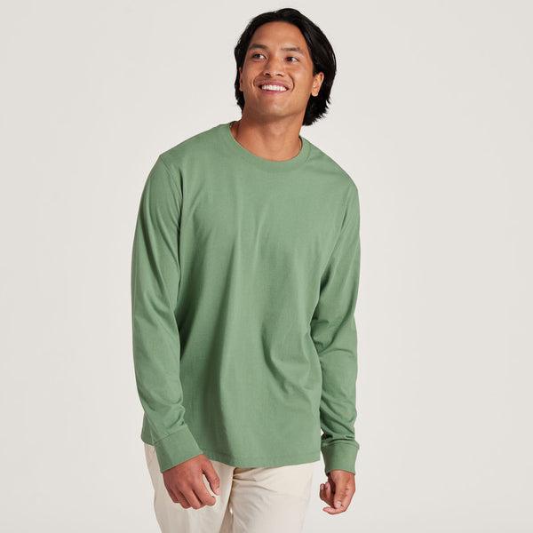 Camiseta Allbirds Allgood Algodon Long Sleeve Hombre Verdes | MX4289GL