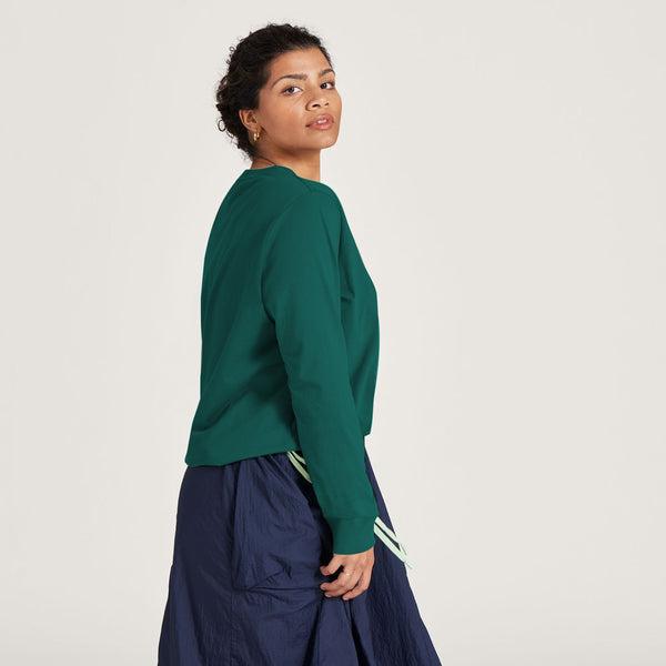 Camiseta Allbirds Allgood Algodon Long Sleeve Mujer Turquesa | MX4743WY