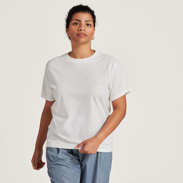 Camiseta Allbirds Allgood Algodon Mujer Blancos | MX4745MA