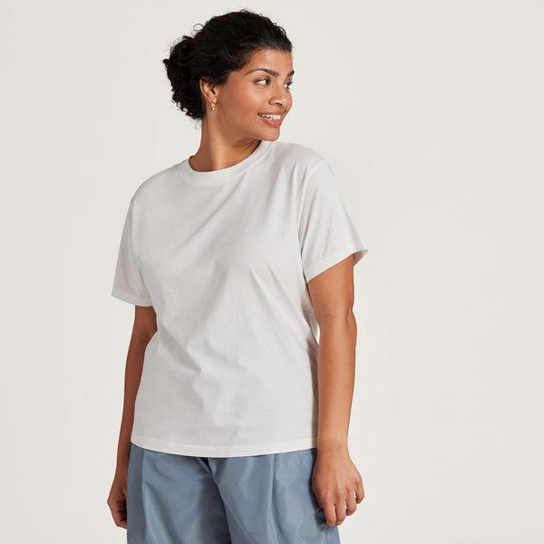 Camiseta Allbirds Allgood Algodon Mujer Blancos | MX4745MA