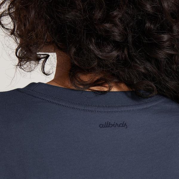 Camiseta Allbirds Allgood Algodon Mujer Azul Marino | MX4747BC