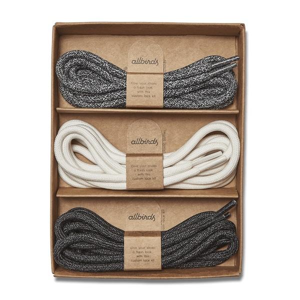 Cordones Allbirds Runner Kit Mujer Grises Blancos Negros | MX4834DN