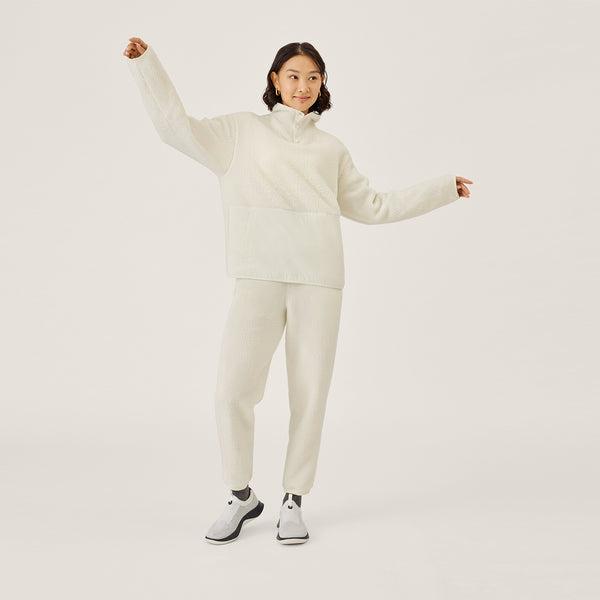 Pantalones Allbirds Fluff Fleece Mujer Blancos | MX4765UT