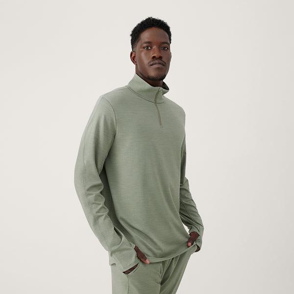 Sudadera Con Capucha Allbirds Performance Quarter Zip Hombre Verdes | MX4325RW