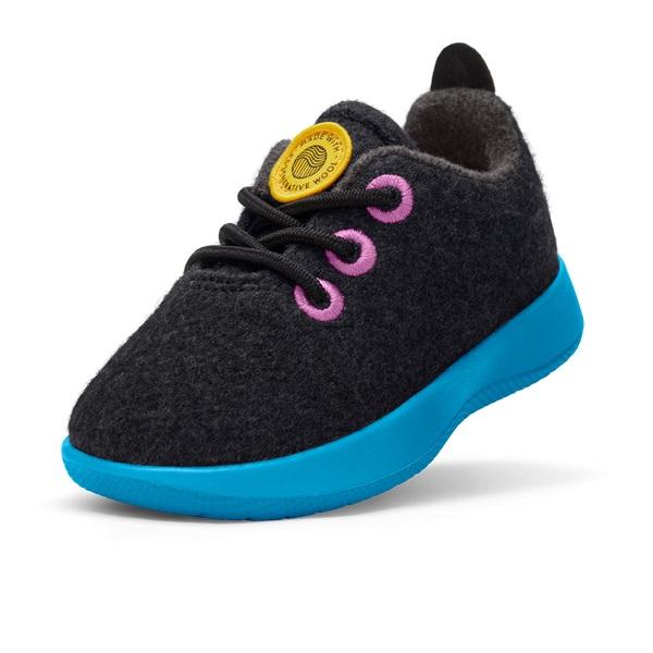 Tenis Allbirds Smallbirds Lana Runner Niños Azules Negros | MX4863OR