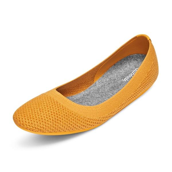 Tenis Planos Allbirds Tree Breezers Mujer Amarillos | MX4667QZ