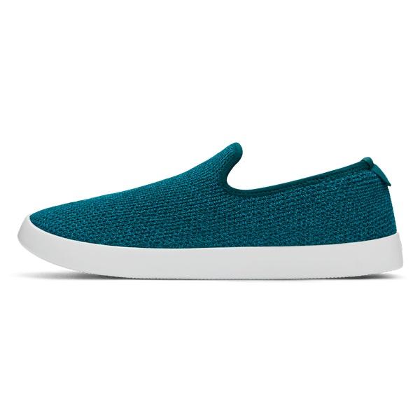 Tenis Slip On Allbirds Tree Loungers Hombre Turquesa Blancos | MX4107FM